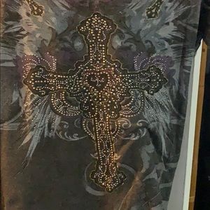 Rhinestone embellished top